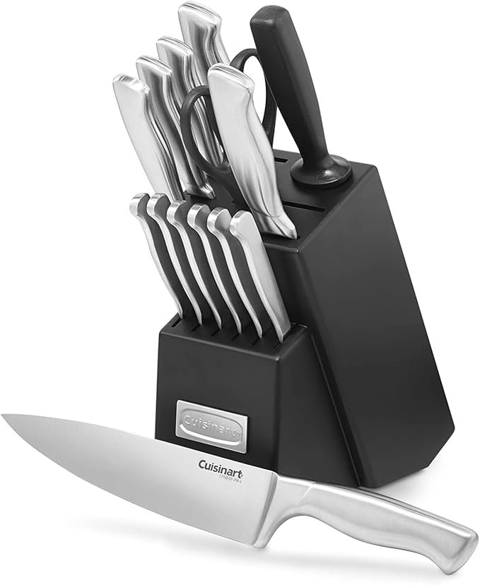 15-Piece Stainless Steel Hollow Handle Knife Block Set – Superior Quality 2 15-Piece Stainless Steel Hollow Handle Knife Block Set