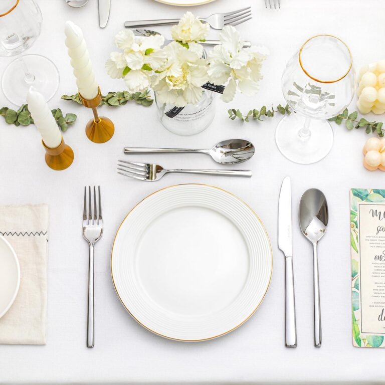 KINGSTONE 40-Piece Stainless Steel Flatware Set