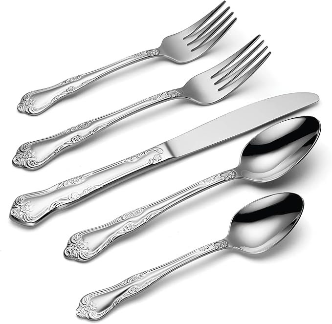 Oneida Azalea 45-Piece Flatware Set