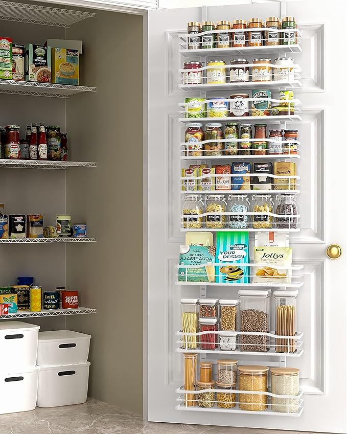 Moforoco White 9-Tier Over-the-Door Pantry Organizer